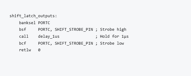 Output latch